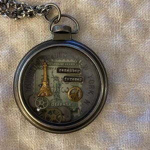 New York/Paris Pocket-watch Pendant.